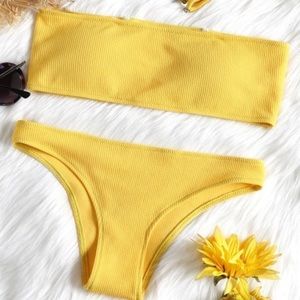 NWT Yellow ZAFUL Swimsuit!